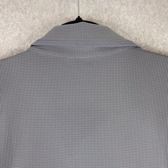 Lululemon Shirt Mens XXL Solar Grey Textured Mesh Short Sleeve Polo 2XL - Picture 6 of 7